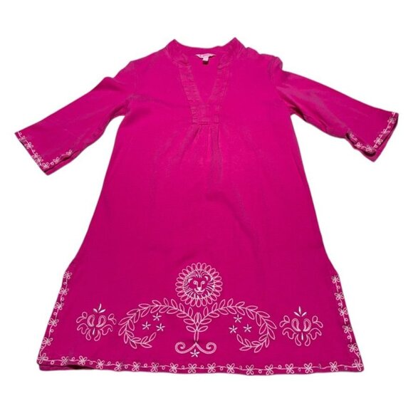 Lilly Pulitzer Embroidered Knit Dress Pink Size Small - Picture 1 of 7